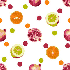 seamless pattern fruits 