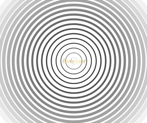 Fototapeta premium Abstract circle pattern black and white color ring. Abstract vector illustration for sound wave, Monochrome graphic.