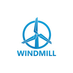 Windmill logo template design