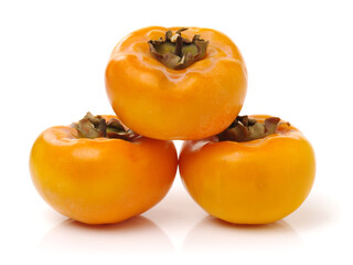 persimmon on a white background