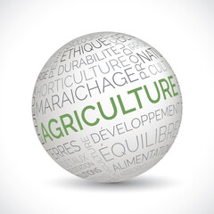 French agriculture theme sphere