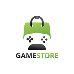 Game store logo template design