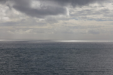 beautiful seascape and cloudy weather