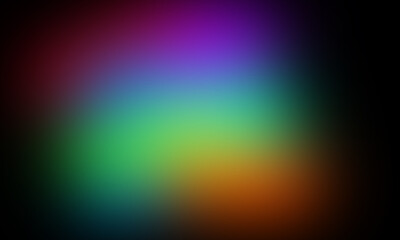 rainbow gradient on black background. colorful textured creative abstract for banner, wallpaper, backdrop, etc. illustration of fun and cheerful vibes for overlay photo lighting.