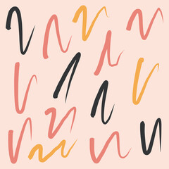 Vector background. Background with abstract painted elements on a light background