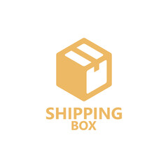 Shipping box logo template design