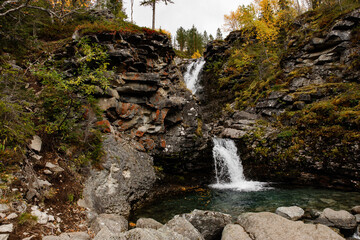 Beautiful landscape of the khibiny mountains