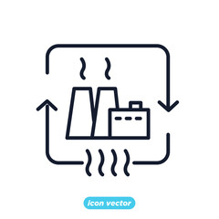 Fototapeta premium geothermal energy icon. Energy Types symbol template for graphic and web design collection logo vector illustration