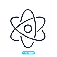 nuclear icon. Energy Types symbol template for graphic and web design collection logo vector illustration