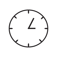 time and clock icon vector