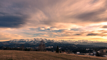 Łapszanka, zachód słońca. © Mariusz Szymanek