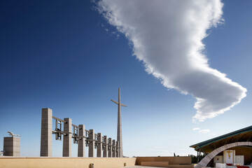 Sanctuary of Saint Pio of Pietralcina, bell tower and cross