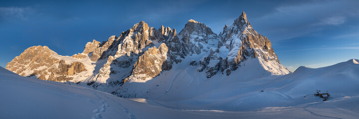 Dolomiti, panoramica delle Pale di San Martino