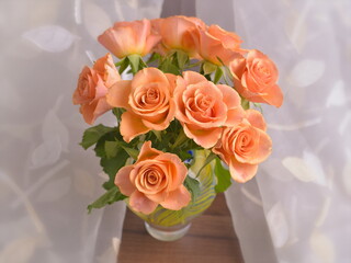 Roses. Bouquet of flowers for wedding. Rose for mothers or valentines day.