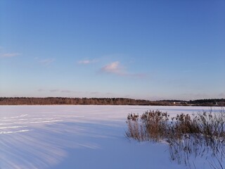 lake in winter