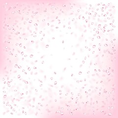 Cherry Sakura Blossom Confetti. Female Rich VIP Feminine Pattern.