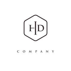 initial HD logo design vector