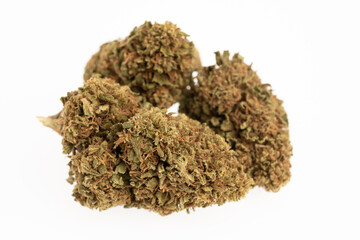 CBD selection - legalized marijuana detailed photos