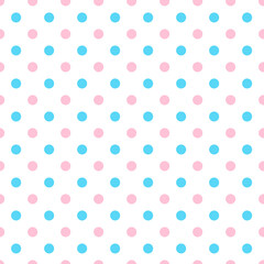 This is a seamless pattern of polka dots on a white background.