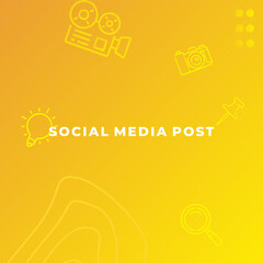 Editable modern square background template, Perfect for social media post.