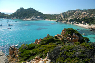 Cala Corsara is located on the island of Spargi in the Maddalena archipelago. The four beaches are...