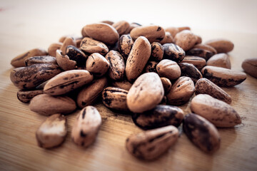 Raw cocoa beans