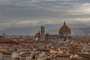 Beautiful panoramic view of the city of Florence