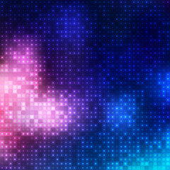 Vector abstract background of colored glowing dots, template for your design, wallpaper