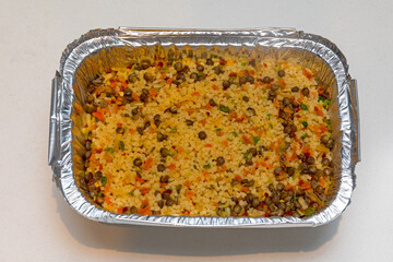 Couscous Tray Ready to Eat Meal