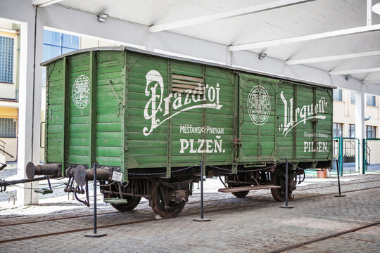 PILSEN, CZECH REPUBLIC-SEP 30, 2019: Brewery in Pilsen, Czech Republic. One of the largest breweries in this country.