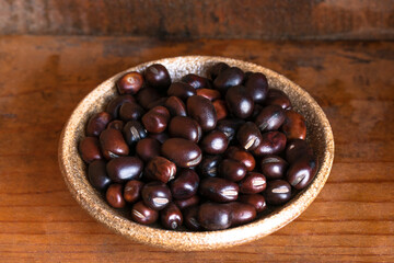 Uncooked Fava Beans in a Bowl