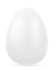 realistic natural chicken egg stock vector illustration