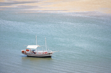 Tourist tour boat in shrimp lake