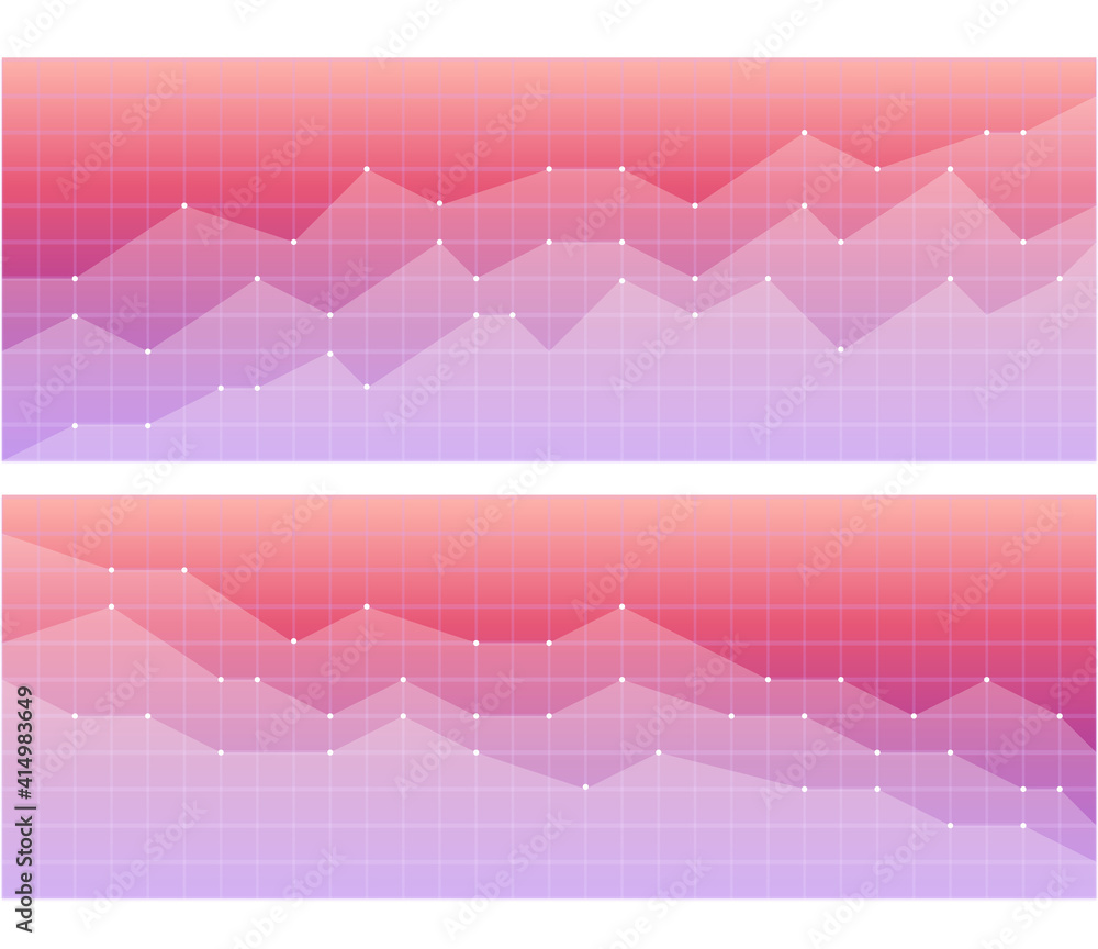 Poster infographic ststs vector layout. up and down