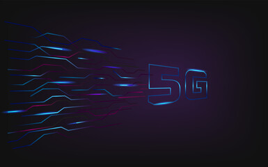 5g internet connection vector concept