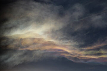 Colorful Iridescent Clouds 