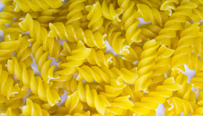 Fusilli pasta background