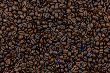 texture of roasted coffee beans