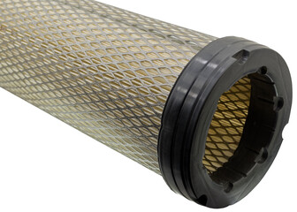 Top view of car air filter cartridge