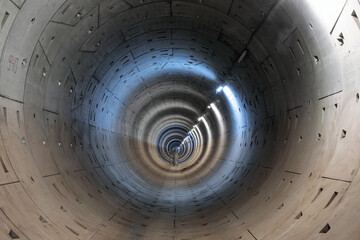 Construction of a new tunnel of the Moscow metro. - obrazy, fototapety, plakaty