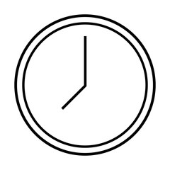 Time and clock, timer line icons. Vector linear icon set - stock vector.