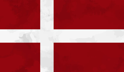 Obraz premium Grunge Denmark flag. Denmark flag with waving grunge texture.