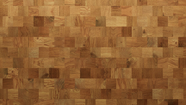 Wood Texture background. Parquet Wallpaper with a Light and Dark Timber Square tile pattern.