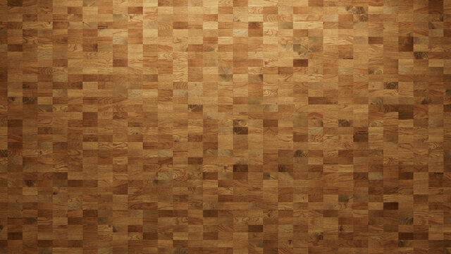 Wood Texture background. Parquet Wallpaper with a Light and Dark Timber Rectangle tile pattern.