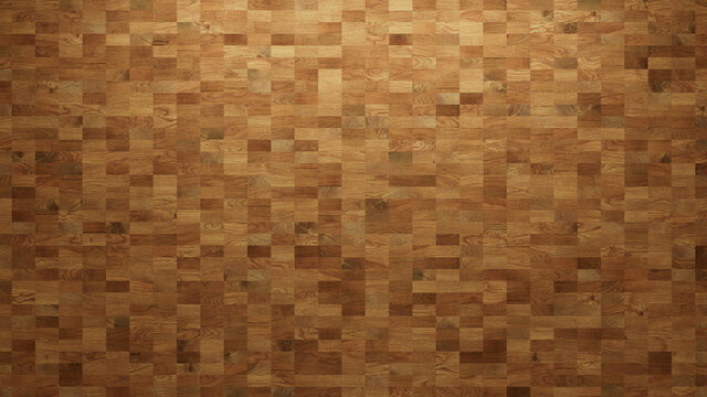 Wood Texture background. Parquet Wallpaper with a Light and Dark Timber Rectangle tile pattern.