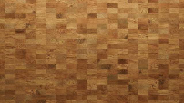 Wood Texture background. Parquet Wallpaper with a Light and Dark Timber Rectangle tile pattern.