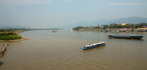 Obraz premium The Golden Triangle is the mountainous area between Myanmar, Laos and Thailand