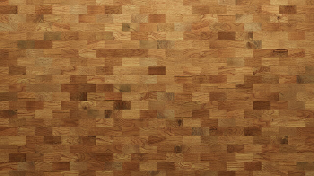 Wood Texture background. Parquet Wallpaper with a Light and Dark Timber Rectangle tile pattern.