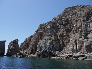 rocky coast of the sea