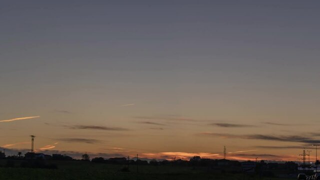 el cambio de colores del cielo es fabuloso